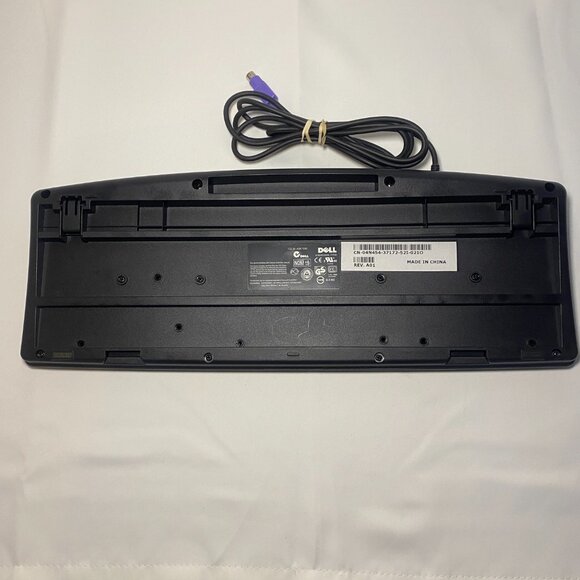 Dell RT7D20 PS/2 Wired Black Keyboard English Footed Tested Working EUC - Picture 4 of 8
